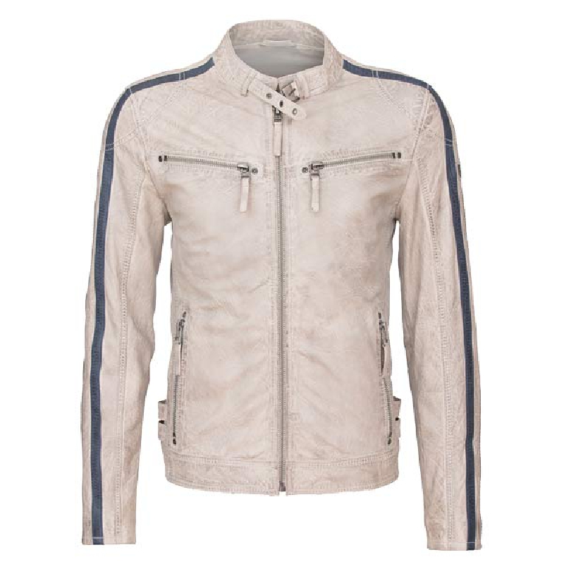 Cool herr läderjacka från Gipsy i retro biker stil
