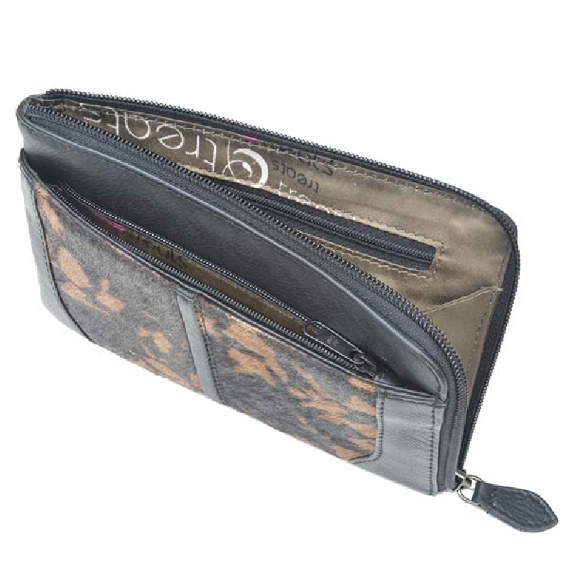 Treats kalveskindstaske med blomsterpræg - 220410