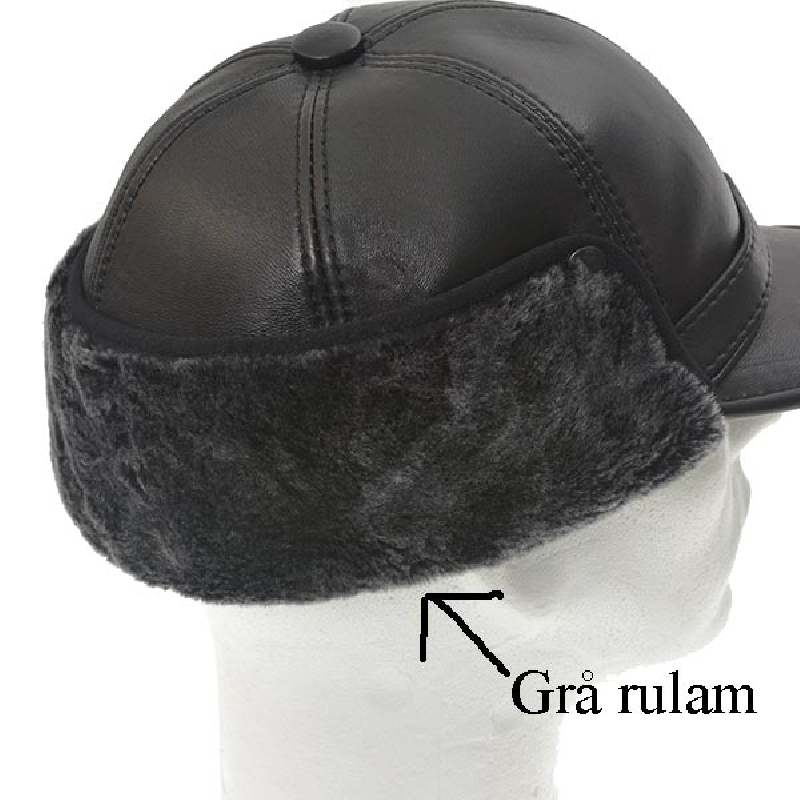 sort herre rulamshue - lammeskind og ægte rulam