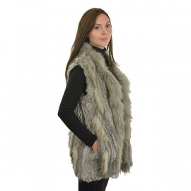 pelsvest mellemlang pelsvest i kanin og vaskebjørn