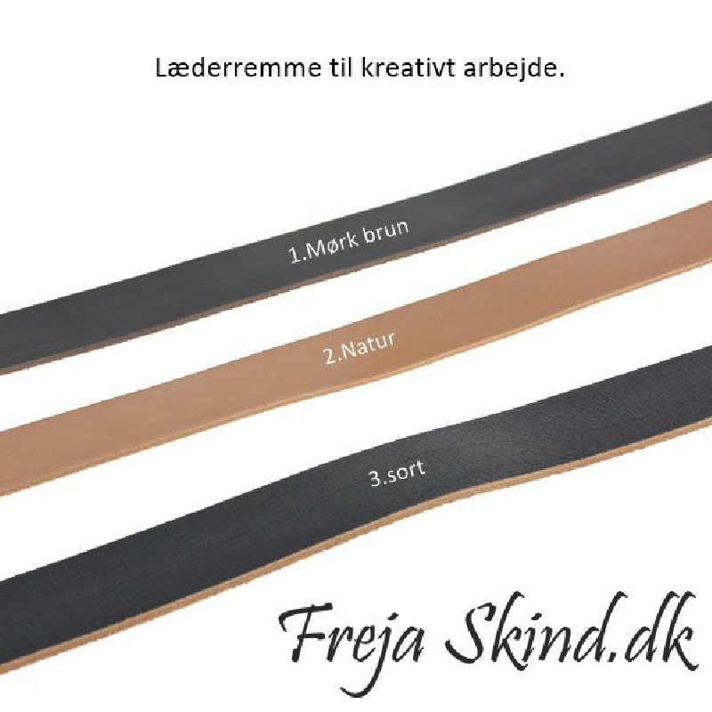 Läderrem till kreativa hyllor i kornläder 90 cm, flera färger