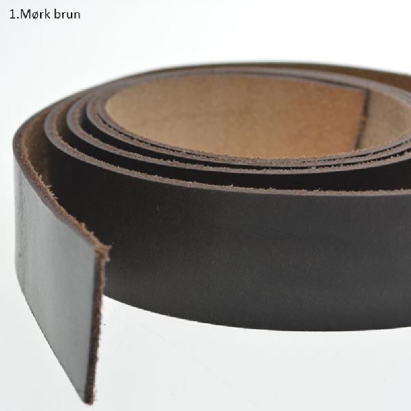 mørk brun læderrem