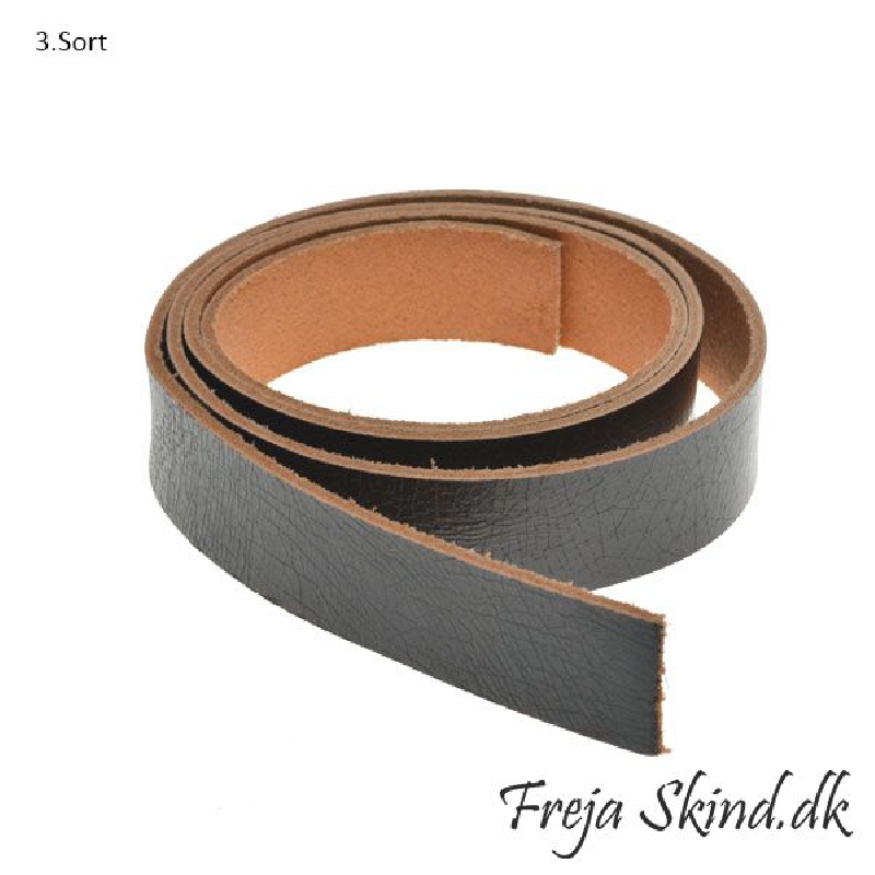 Läderrem till kreativa hyllor i kornläder 90 cm, flera färger