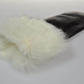 skindluffe med kaninfor - Randers handsker