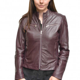 Lilla dame skindjakke fra Furst - Blød lammeskind