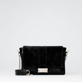 Svart Treats crossbody-väska - Alma - Kombi av mocka och läder