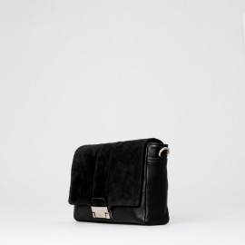 Sort crossbody taske fra Treats - Alma - skind og ruskind