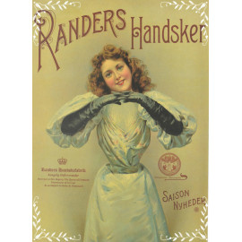 Lila damkörhandskar i lammskinn från Randers Handskar
