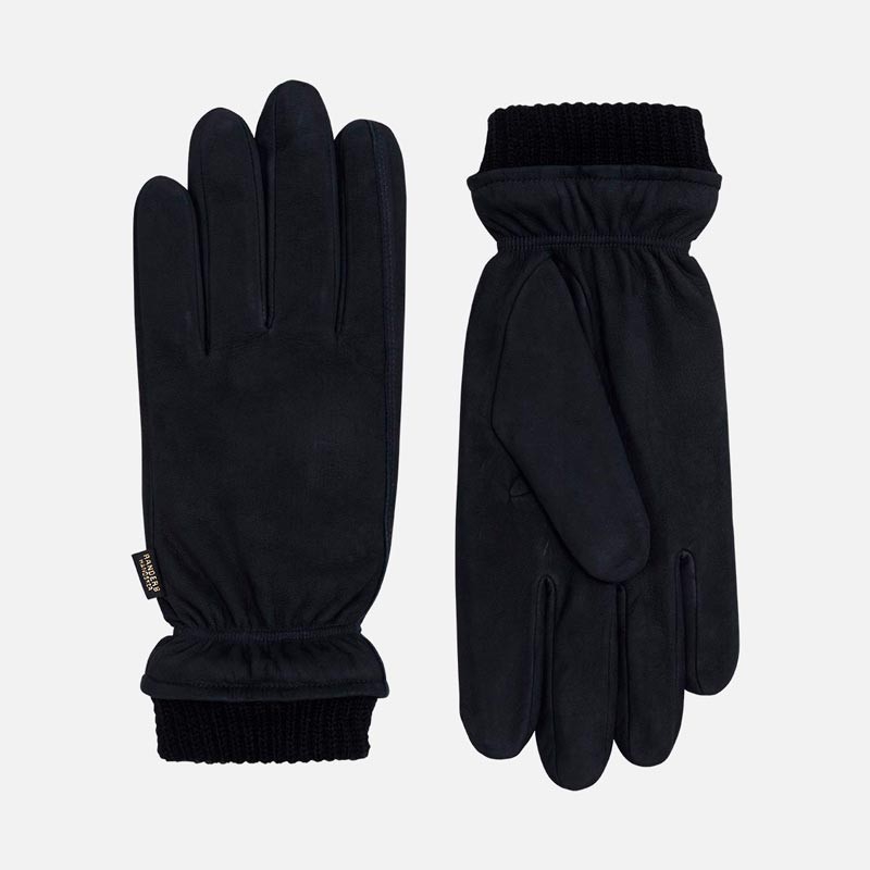 navy skindhandske - Herre - Nubuck - Randers handsker