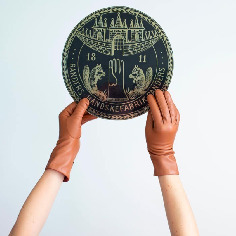 Randers handsker dame skindhandske - Hazelnut - 208700