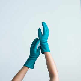 Turkis dame skindhandske - Randers handsker