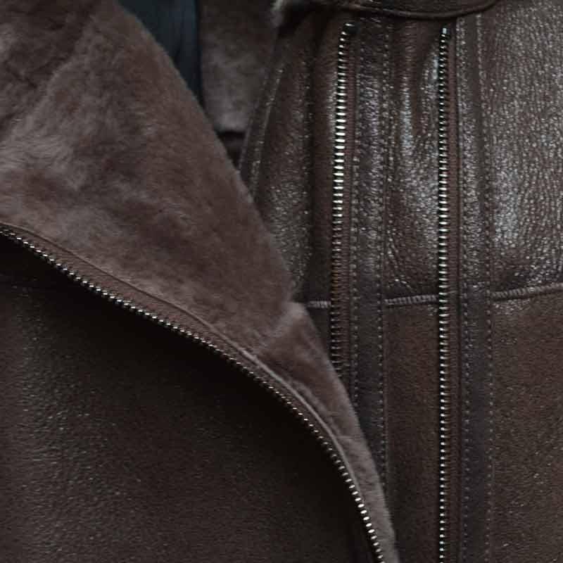 Fårskinnsjacka för dam - Mellanlång modell - Mjukt och varmt Toscana-fårskinn