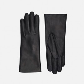 Dame Randers handsker - Sort med strikfoer 208700