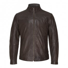 Mørk brun herre skindjakke - Ronin fra Moltan