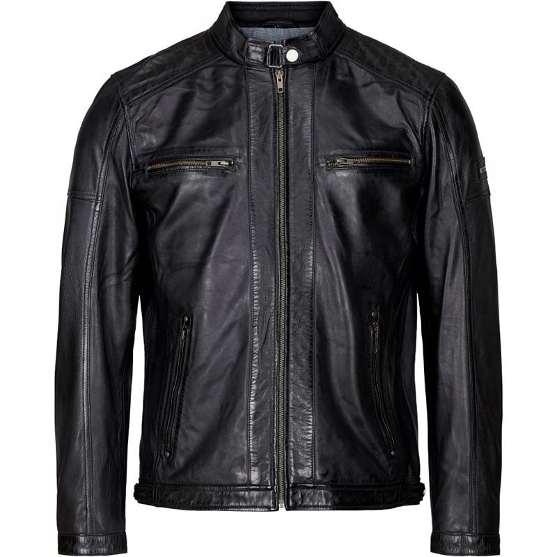 Plus size herre skindjakke - Moltan - 2130