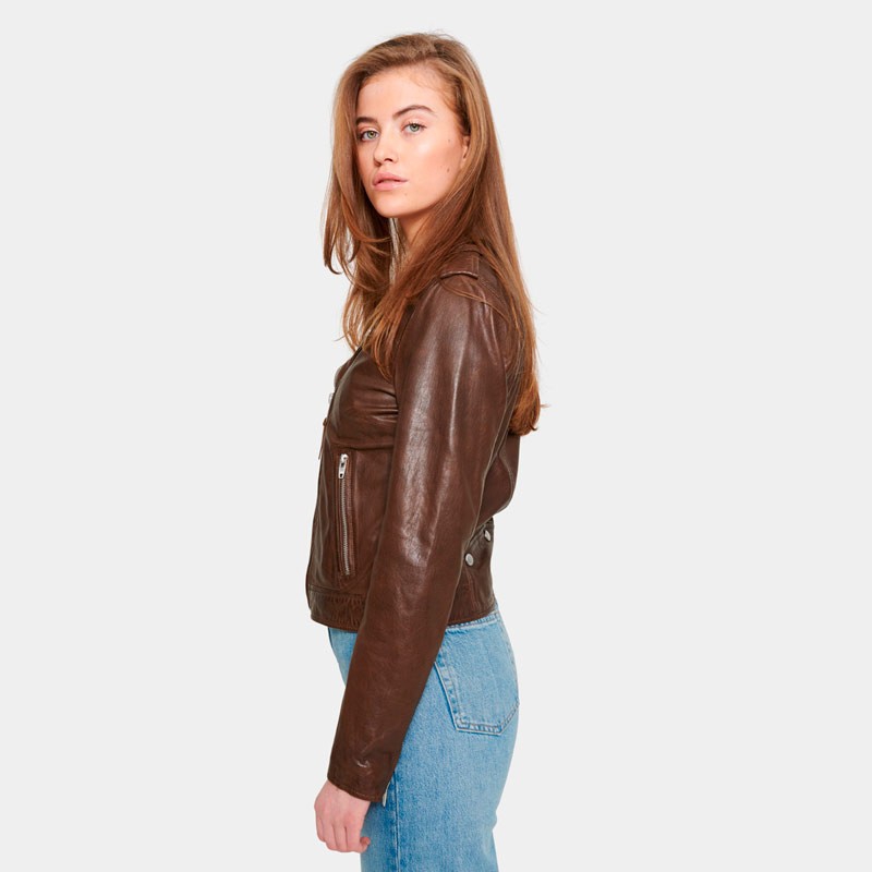 Nicole læderjakke dame - Rock and blue - 21948