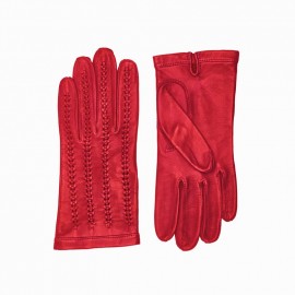 Uden foer - Rød damehandske - Randers handsker - 200007