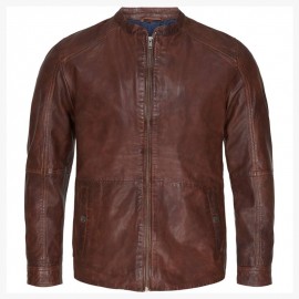 Martino herre skindjakke - Whisky - Red one - 20265