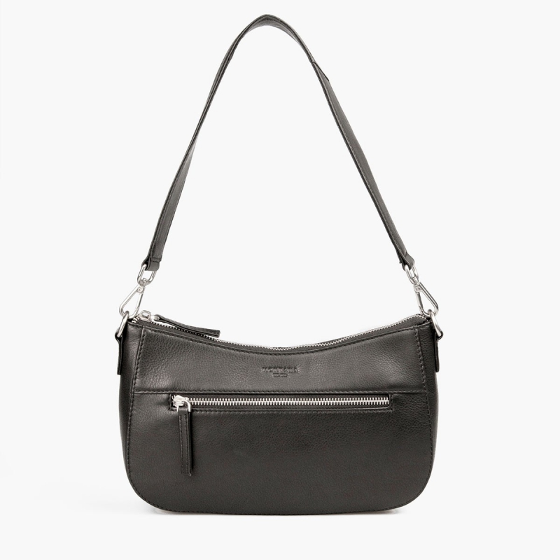 Norbo skuldertaske - Sort kalveskind - Montana 272005