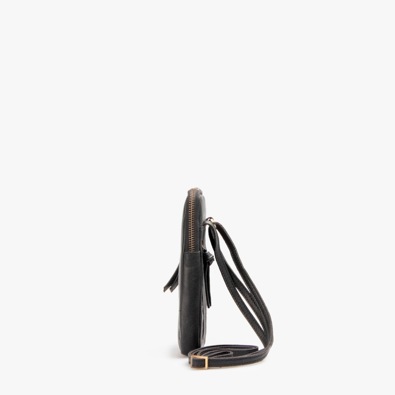 Treats Emma 282050 Mobilhanger i sort skind