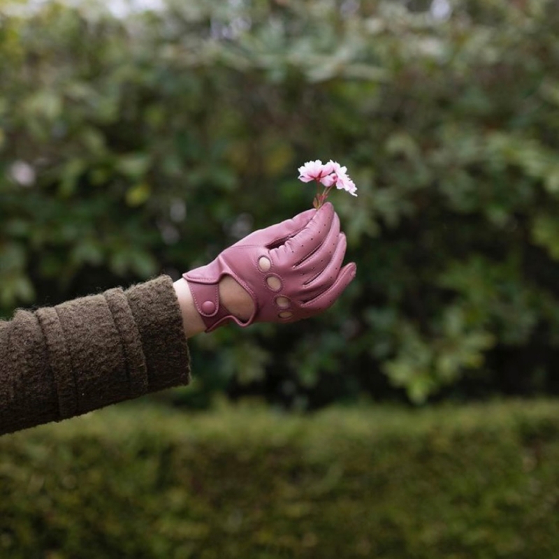 Körhandske dam - Varm rosa - Randers handskar - Mjuk lammskinn