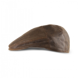 Flat cap - Brun fåreskind - Scippis 5c05 - Freja skind