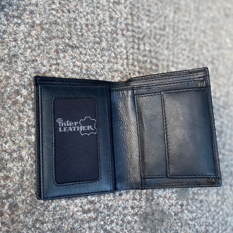 Sort læderpung fra Montana - 160401 - Freja skind