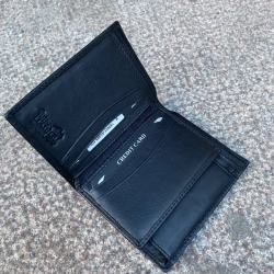 Sort læderpung fra Montana - 160401 - Freja skind