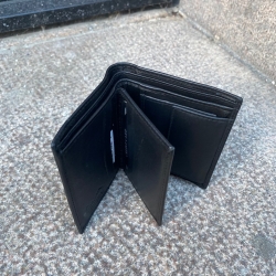 Sort læderpung fra Montana - 160401 - Freja skind