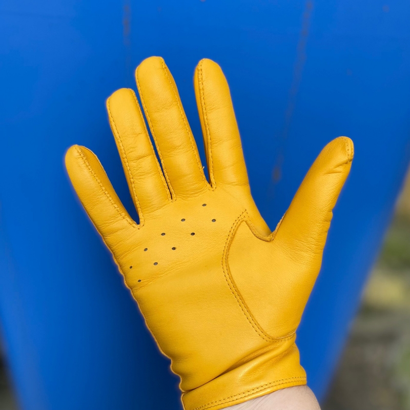 Gul kørehandske til kvinder fra Randers handsker