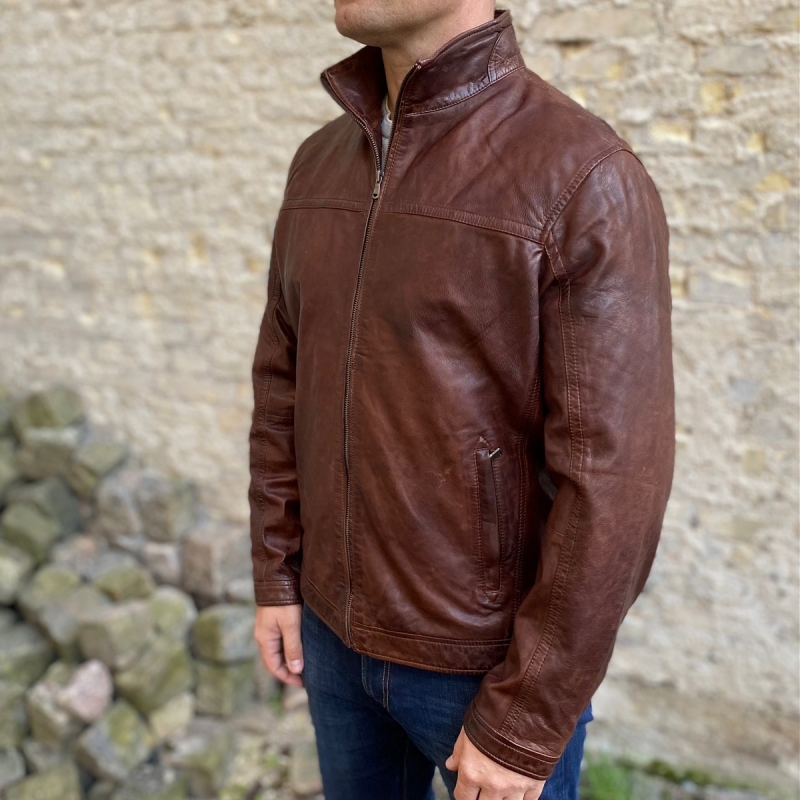 Ronin herre skindjakke - Freja skind