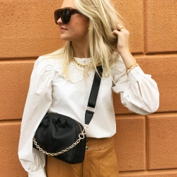 Layla Lay Lay crossbody med aft rem og kæde - 282211 - Freja skind