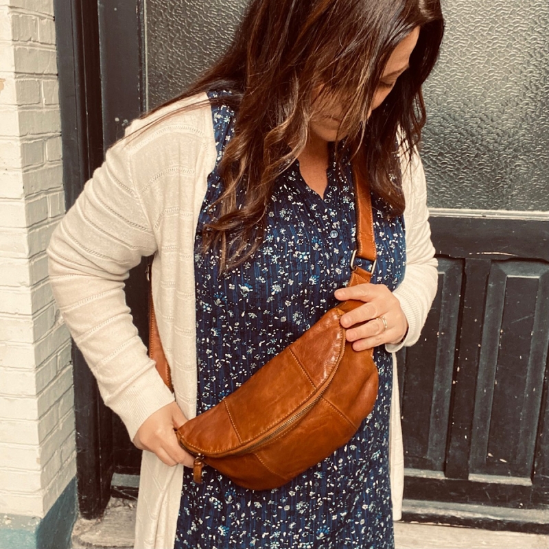 cognac bumbag - Custer fra Montana - 272102