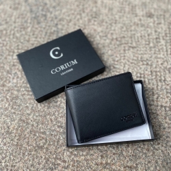 sort herre læderpung - Corium 120026