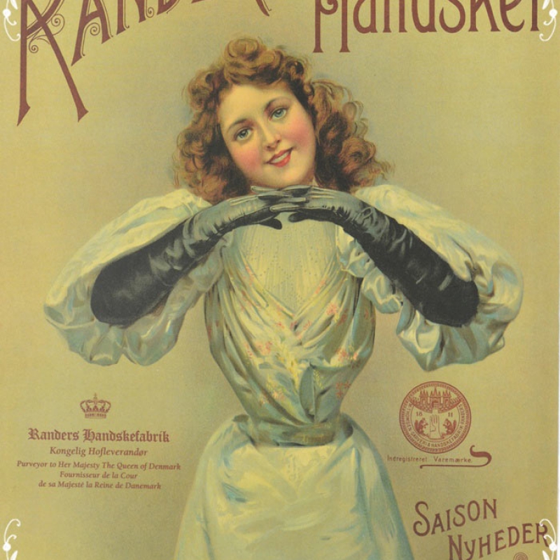 Cognac körhandske - Full piqué - Randers handsker körhandske